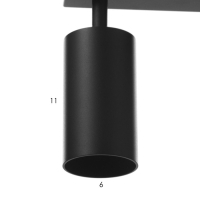 Спот "Этнес" 2хGU10 черный 29,5х6,5х16,5 см Спот "Этнес" 2хGU10 черный 29,5х6,5х16,5 см