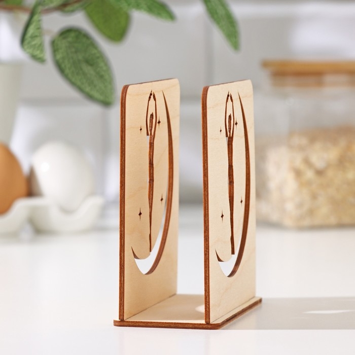 Салфетница деревянная &laquo;Балерина&raquo;, 12&times;12&times;5,5 см