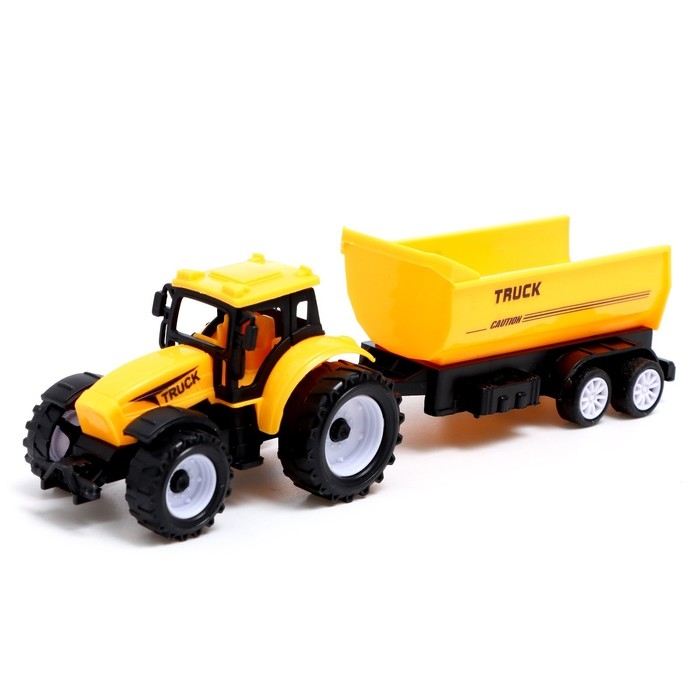 Набор инерционных тракторов &laquo;Фермер&raquo; с прицепом, 3 штуки