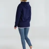 Толстовка с капюшоном унисекс Hoodie, темно-синяя, размер S