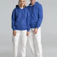 Толстовка на молнии с капюшоном Siverga 2.0, ярко-синяя, размер XS