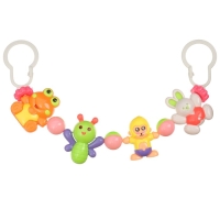 Растяжка на коляску/кроватку &laquo;Обезьяна и друзья&raquo;, 4 игрушки, цвет МИКС, Крошка Я