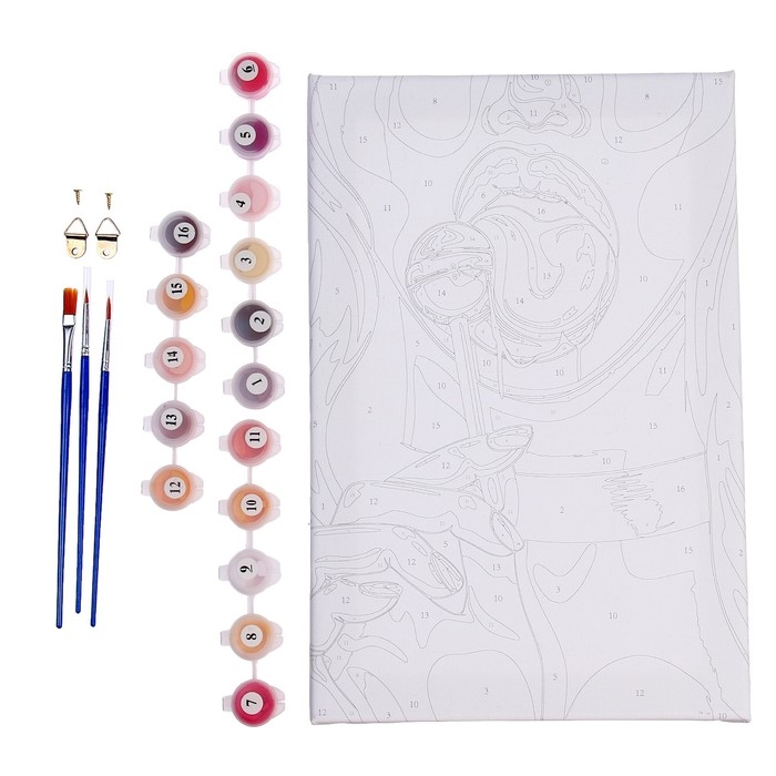 Картина по номерам на холсте с подрамником &laquo;Сладкоежка&raquo;, 20х30 см