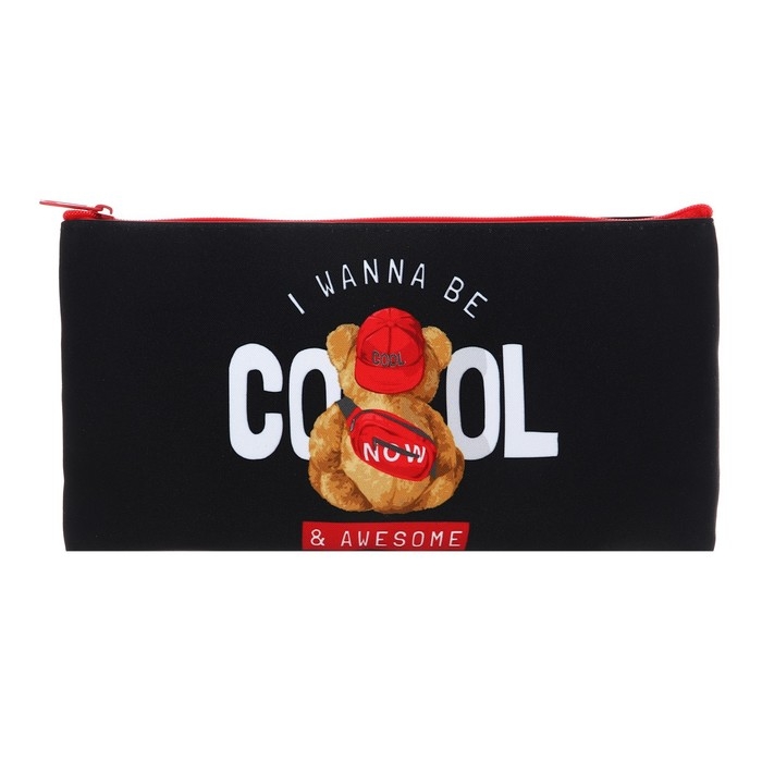 Пенал мягкий, 1 отделение, 120 х 220 мм, плоский, ПМП 17-20, Be cool, 70416 Пенал мягкий, 1 отделение, 120 х 220 мм, плоский, ПМП 17-20, Be cool, 70416
