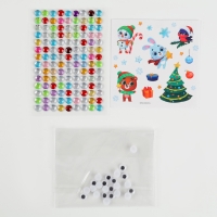 Набор для декорирования магнитов на новый год &laquo;Зимняя сказка&raquo;, новогодний набор для творчества