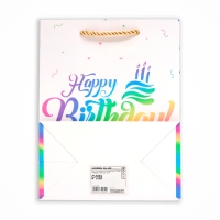 Пакет ламинированный голографический «С Днем Рождения!», MS 18 × 23 × 10 см Пакет ламинированный голографический «С Днем Рождения!», MS 18 × 23 × 10 см