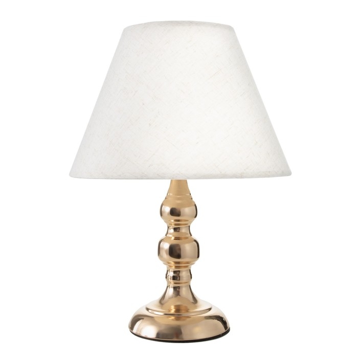 Лампа настольная "Адель" 1х40Вт Е27 220В золото 21х21х37 см RISALUX