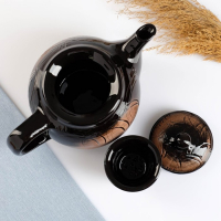 Чайник "Уют" с вкладышем, 1л / 14х15,5см, старина Чайник "Уют" с вкладышем, 1л / 14х15,5см, старина