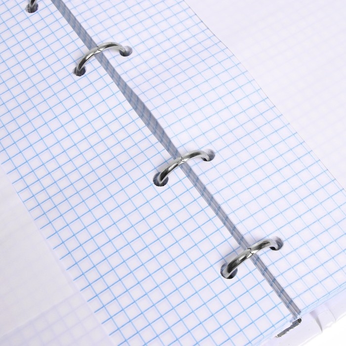 Тетрадь на кольцах, 160 листов в клетку "Кеды urban", твёрдая обложка, глянцевая ламинация, со сменным блоком