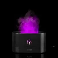 Увлажнитель-ароматизатор с имитацией пламени Fuego ver.2, черный