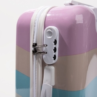 Чемодан малый 36 л (S), отдел на молнии, кодовый замок, цвет разноцветный