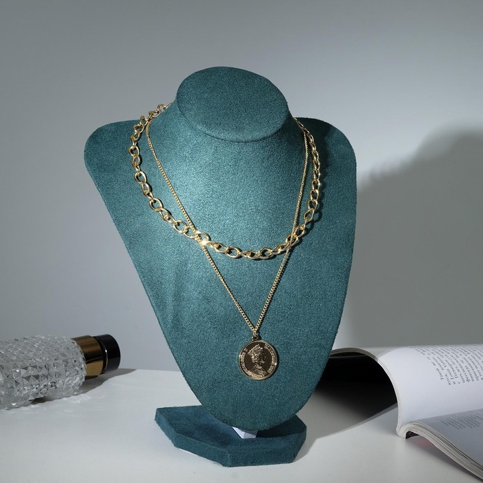 Бюст для украшений, 17×14×24 см, цвет морской Бюст для украшений, 17×14×24 см, цвет морской