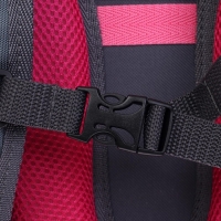 Рюкзак каркасный школьный 38 х 30 х 16 см, эргономичная спинка, Stavia "Кот + горох", серый