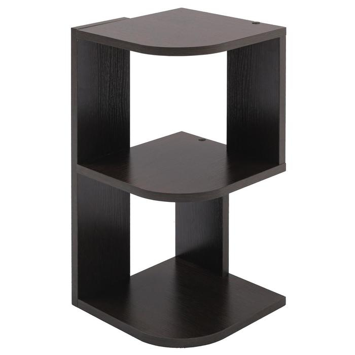 Полка угловая настольная и навесная Лео №3, 250х250х660, Венге Полка угловая настольная и навесная Лео №3, 250х250х660, Венге