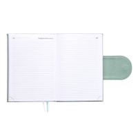 Ежедневник недатированный A5, 160 листов, deVENTE.Contea, твёрдая обложка из искусственной кожи с поролоном, блок 70 г/м2, бирюзовый