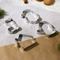 Новый год. Набор кондитерский «Сладкая сказка», формы для печенья 4 шт, лопатка 1 шт Новый год. Набор кондитерский «Сладкая сказка», формы для печенья 4 шт, лопатка 1 шт