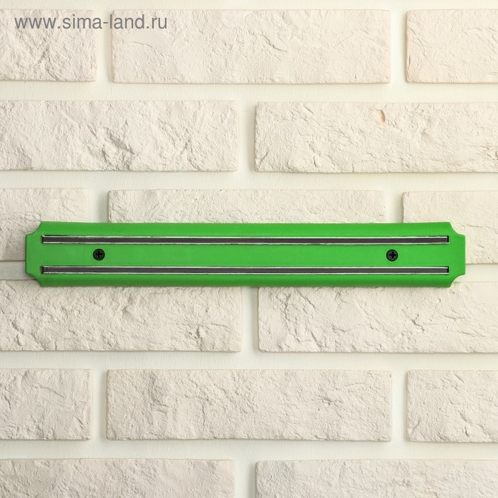 Держатель для ножей магнитный, 33 см, цвет зелёный