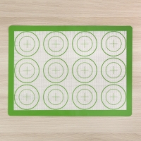 Силиконовый коврик для макаронс армированный &laquo;Макарон. Плюс&raquo;, 42&times;29,5 см