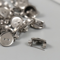 Основа для творчества металл "Значок с булавкой" набор 30 шт 1х1х0,6 см Основа для творчества металл "Значок с булавкой" набор 30 шт 1х1х0,6 см