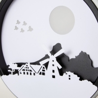 Бра 2509/1 LED 15Вт 3000/4000К черно-белый 24х24 см