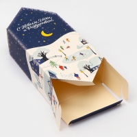 Новый год. Подарочная коробка - конфета новогодняя складная «С Новым Годом и Рождеством», 18 х 28 х 10 см. Новый год. Подарочная коробка - конфета новогодняя складная «С Новым Годом и Рождеством», 18 х 28 х 10 см.