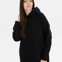 Худи оверсайз унисекс Snuggie, черное, размер XS/S