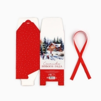 Коробка подарочная новогодняя складная &laquo;Счастливого Нового года&raquo;, 12 х 18 х 12 см, Новый год