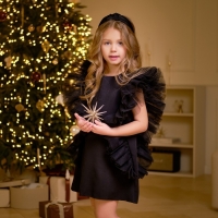 Платье для девочки MINAKU: PartyDress цвет чёрный, рост 140