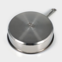 Кастрюля - сотейник Доляна &laquo;Грейт&raquo;, 2.8 л, d=24, капсульное дно, индукция