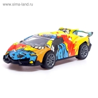 Машина металлическая &laquo;Граффити&raquo;, инерция, МИКС