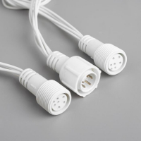 Гирлянда &laquo;Водопад&raquo; 2 &times; 6 м, IP44, УМС, белая нить, 1500 LED, свечение белое, 8 режимов, 220 В