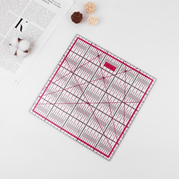 Набор линеек для квилтинга и пэчворка 30×30/25×25/15×15/10×10 см, толщина 3 мм Набор линеек для квилтинга и пэчворка 30×30/25×25/15×15/10×10 см, толщина 3 мм