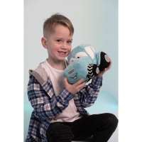 Трактор мягкая игрушка, цвет голубой Трактор мягкая игрушка, цвет голубой