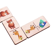 Настольная игра &laquo;Домино. Дикие животные&raquo;