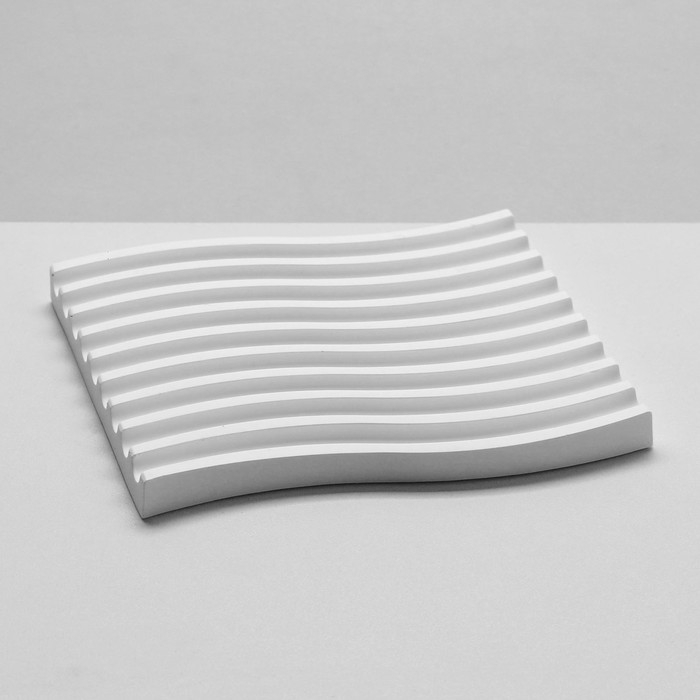 Подставка для украшений универсальная &laquo;Волна&raquo; , 12,5&times;12,5&times;1 см, цвет белый