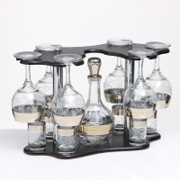 Минибар "Гармония" 13 предметов: фужеры 260 мл + графин 500 мл + стопка 60 мл Минибар "Гармония" 13 предметов: фужеры 260 мл + графин 500 мл + стопка 60 мл