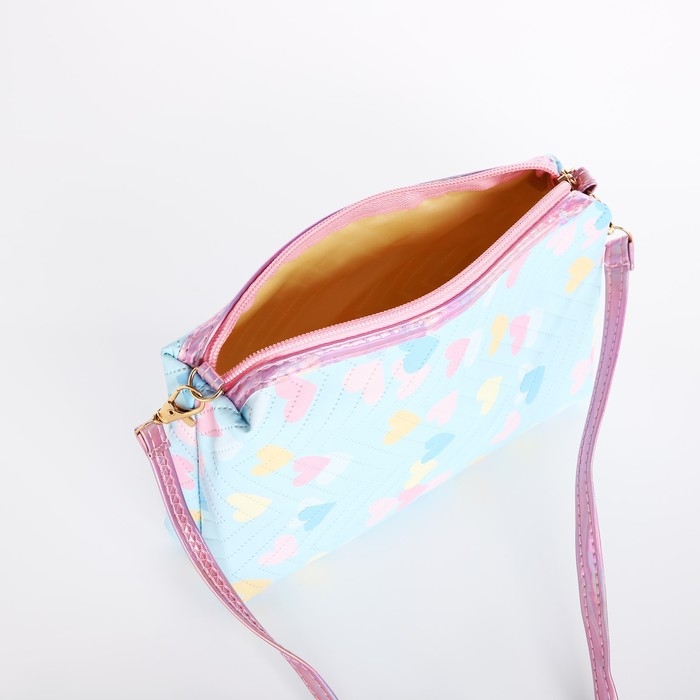 Сумка детская для девочки на молнии, цвет голубой Сумка детская для девочки на молнии, цвет голубой