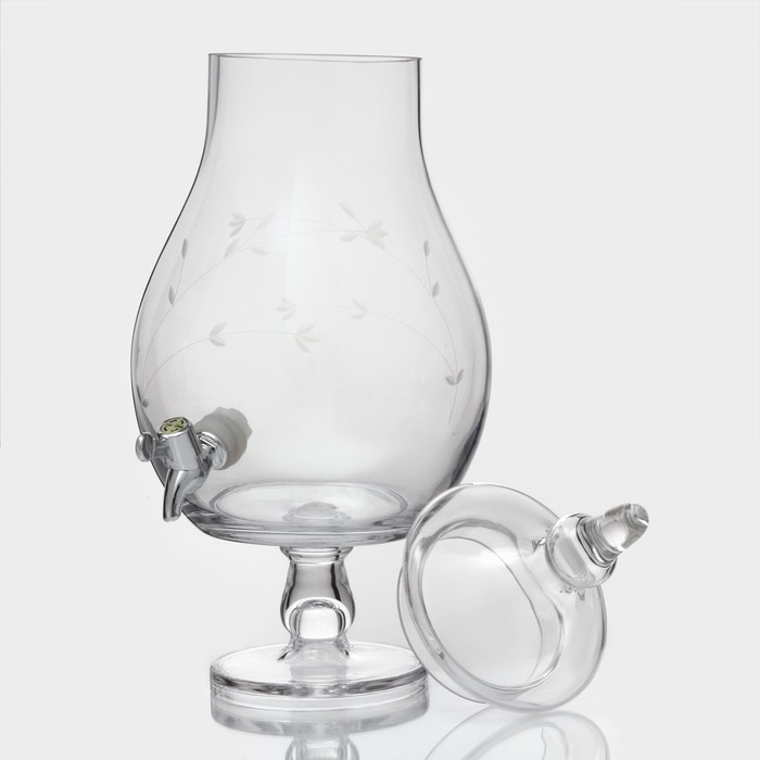 Диспенсер для напитков стеклянный &laquo;Фреш&raquo;, 6 л, 21&times;50 см