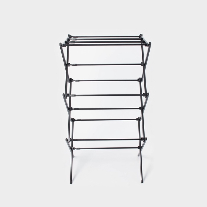 Сушилка для белья напольная LaDо́m, складная, раздвижная 49-102 см, металл, 49&times;102&times;37,5 см