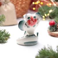 Сувенир "Змея Гера", гжель, цвет, 11 см