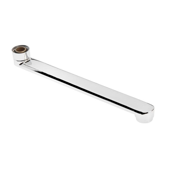 Излив для смесителя ZEIN, 3/4", прямой, нержавеющая сталь, 25 см, аэратор пластик