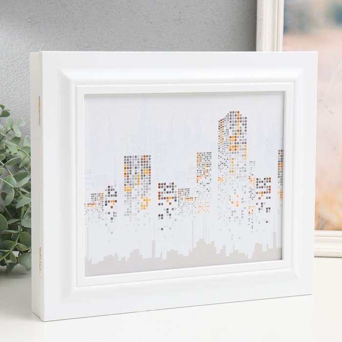 Ключница закрытая "Город" 26,5х31,5 см Белый