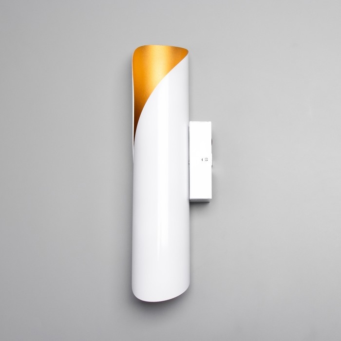 Бра "Хлоя" 2хG9 5Вт белый золото 12х12х48см