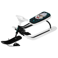 Снегокат &laquo;Тимка Спорт 2 + Болонка&raquo;, ТС2+/БЛ, цвет белый/чёрный