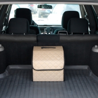 Органайзер кофр в багажник автомобиля Cartage саквояж, оксфорд стеганый, 33 см, бежевый Органайзер кофр в багажник автомобиля Cartage саквояж, оксфорд стеганый, 33 см, бежевый