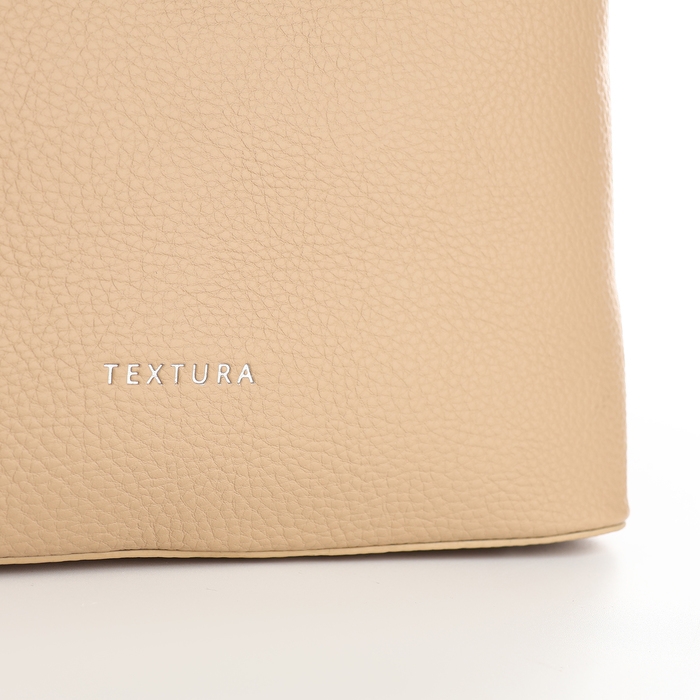 Сумка женская на молнии, TEXTURA, средний размер, цвет бежевый Сумка женская на молнии, TEXTURA, средний размер, цвет бежевый