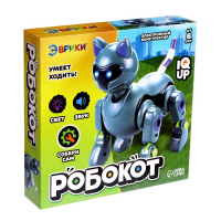 Робот &laquo;Робокот&raquo; Эврики, электронный конструктор, интерактивный: звук, свет, на батарейках