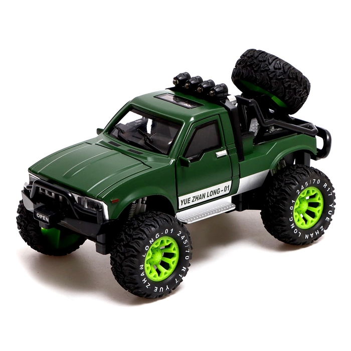 Машина металлическая «Джип», открываются двери, капот, инерция, МИКС Машина металлическая «Джип», открываются двери, капот, инерция, МИКС