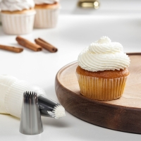 Насадка кондитерская &laquo;Французская звезда&raquo;, d=3,4 см, выход 1,7 см, нержавеющая сталь