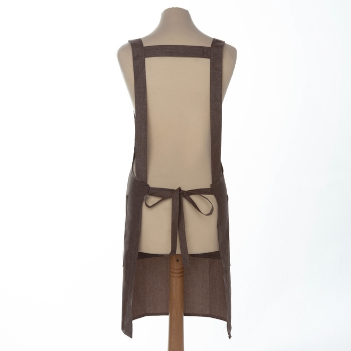 Фартук Этель "Стиль" цв.коричневый 60 х75см, 60% п/э, 20% хлопок, 20% лён